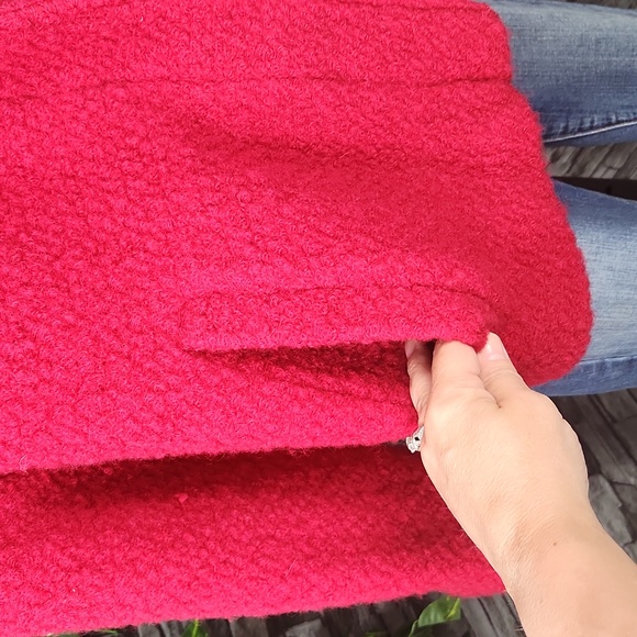 Lands' End Boucle Wool Coat - Picture 9 of 9